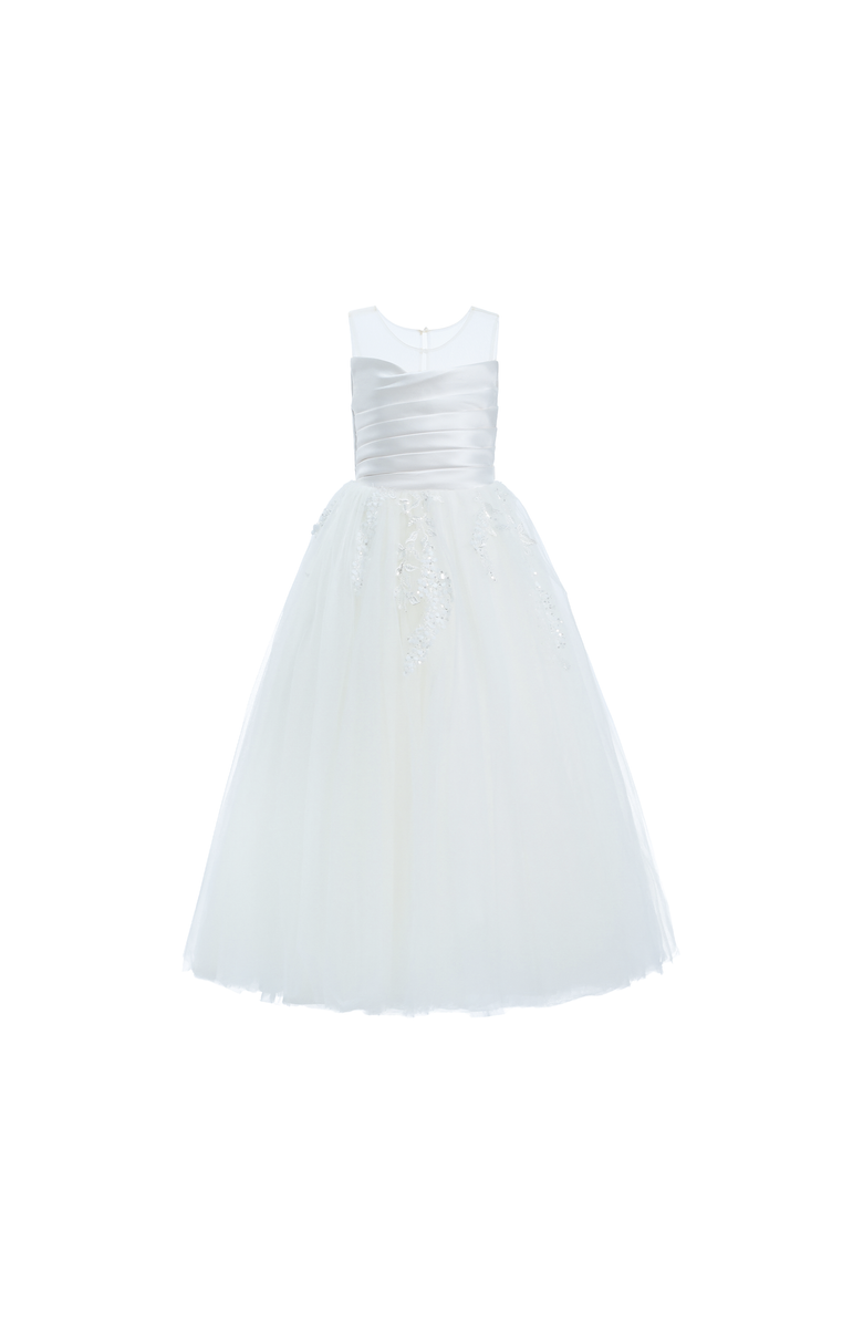 Tulleen Vivian Dress, Main, color, White