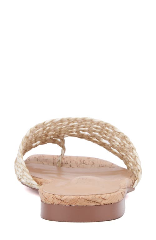 Torgeis Bronze Woven Slide Sandal In Natural