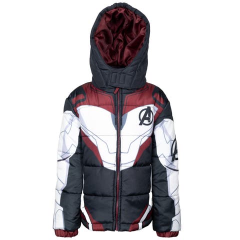 Avengers Hooded Zip-Up Puffer Jacket