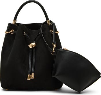 Drawstring Pouch Anne Klein Crossbody Bag Midi Shoulder Bucket Bag