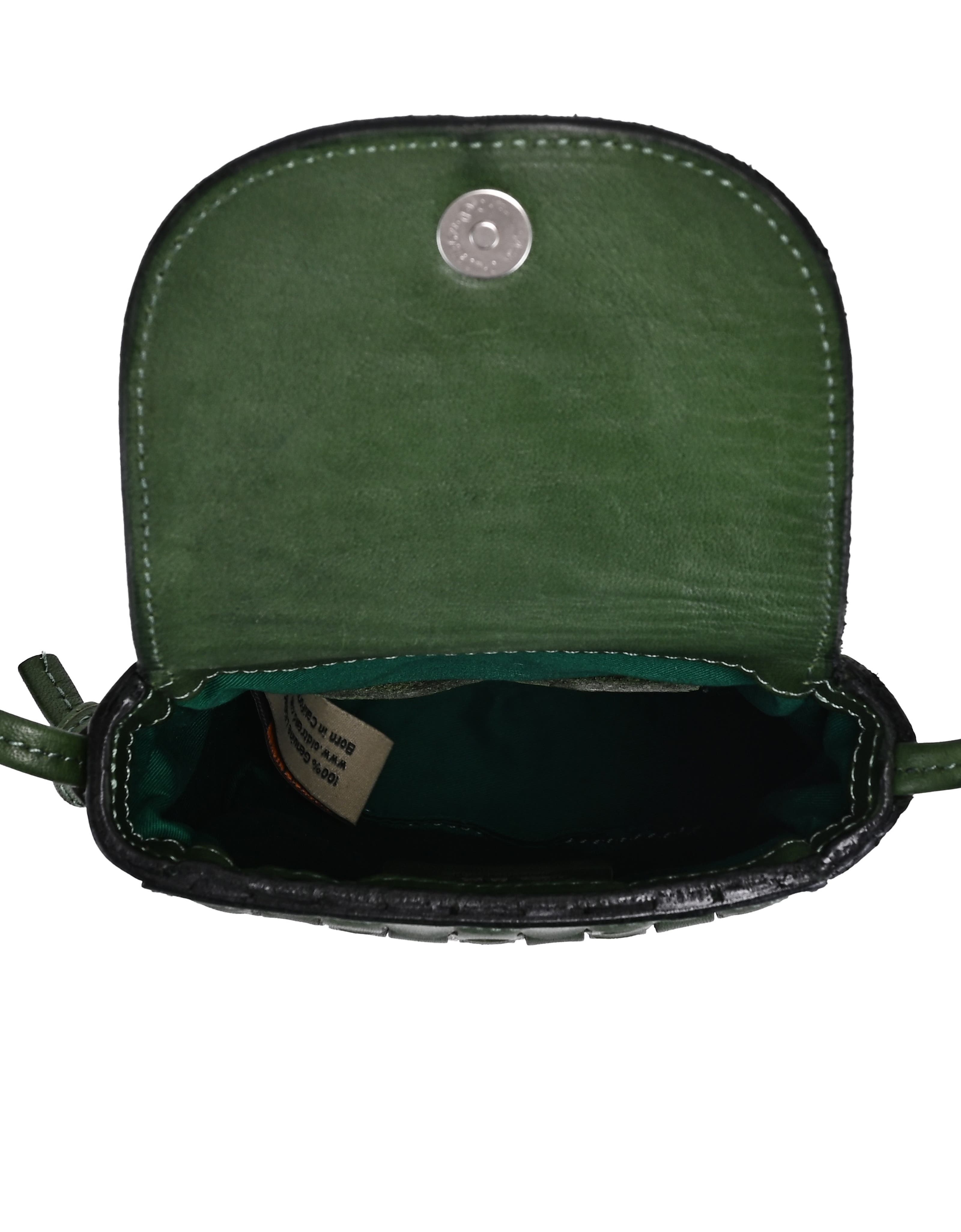 Lantana Genuine Leather Structured Everyday Crossbody, Alternate, color, Green