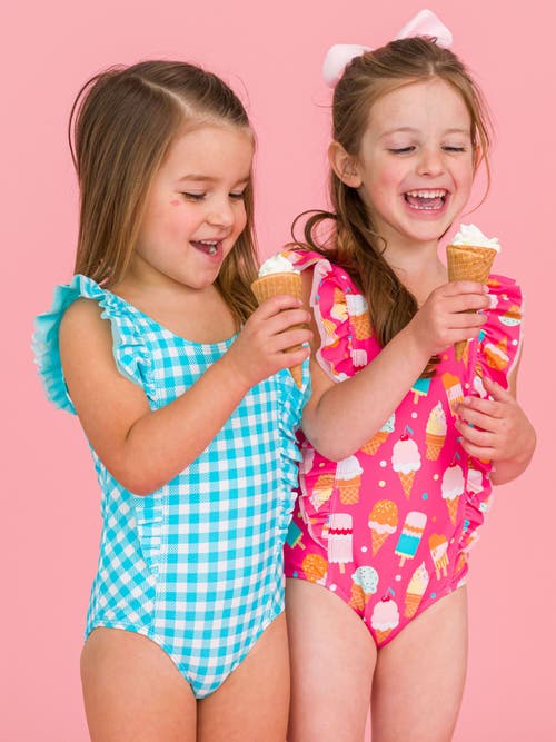 Rufflebutts Girls Upf50+ Waterfall One Piece In Multi