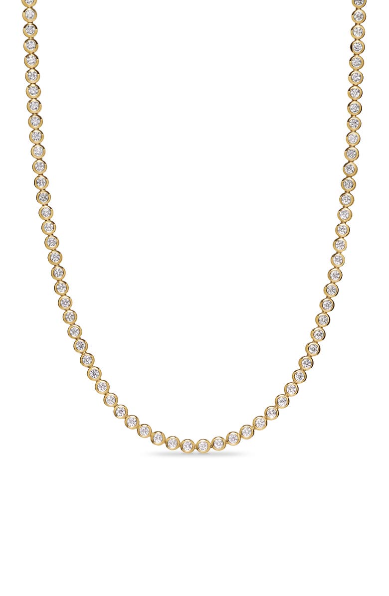 David Yurman Bezel Set Diamond Tennis Necklace, 4.7mm, Main, color, 