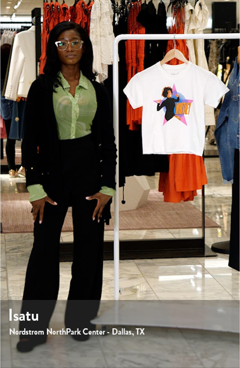 Whitney Crop Cotton Graphic T-Shirt, sales video thumbnail