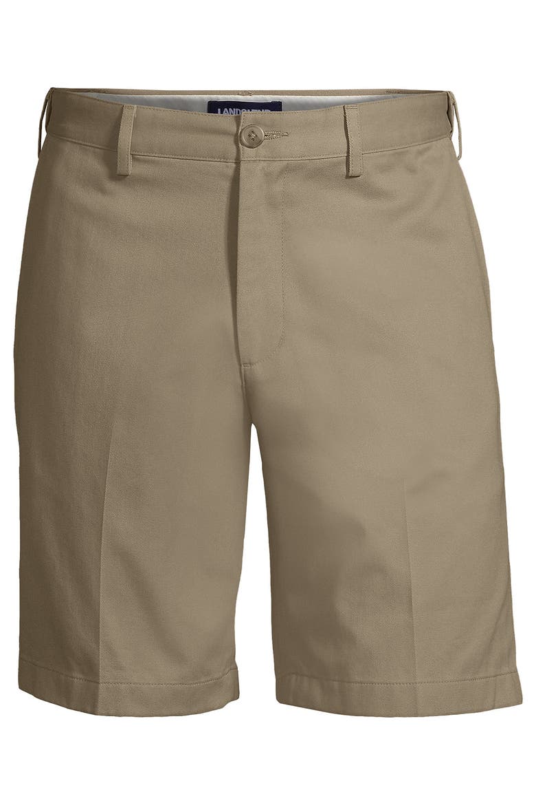 Comfort Waist 9" No Iron Chino Shorts, Alternate, color, Khaki