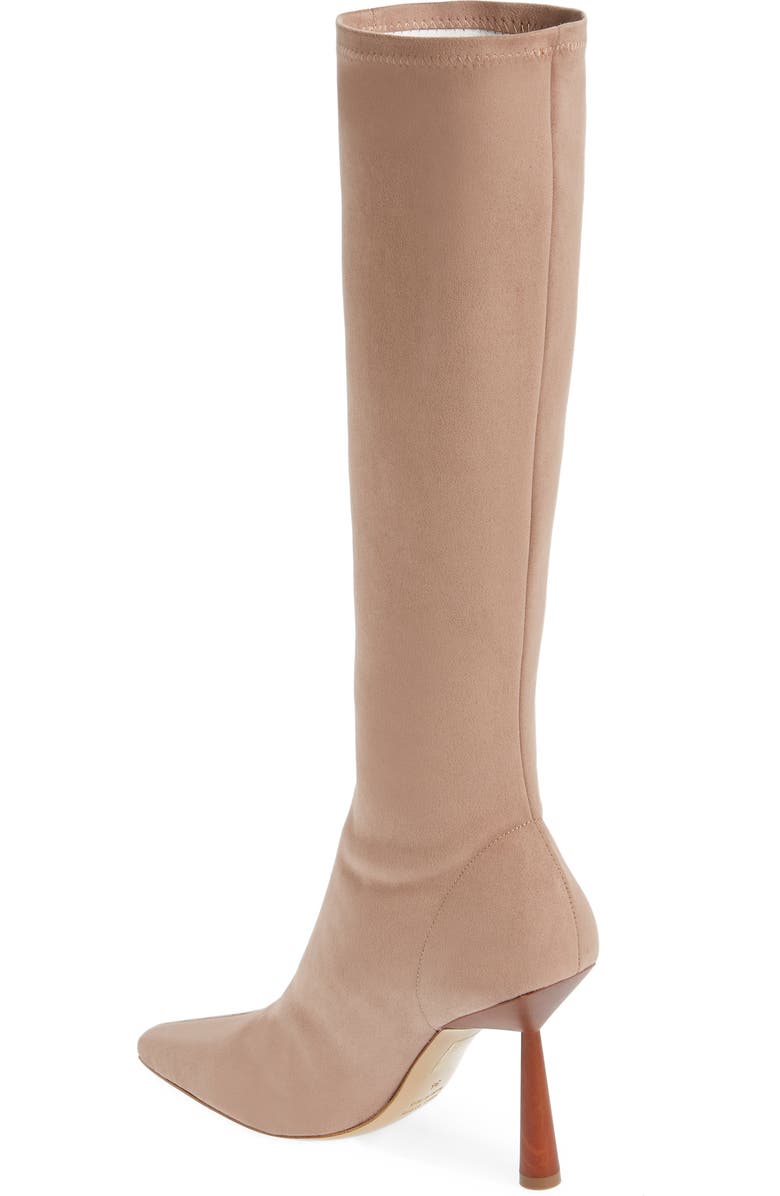 GIA BORGHINI Rosie Stretch Velvet Pointed Toe Tall Boot, Alternate, color,