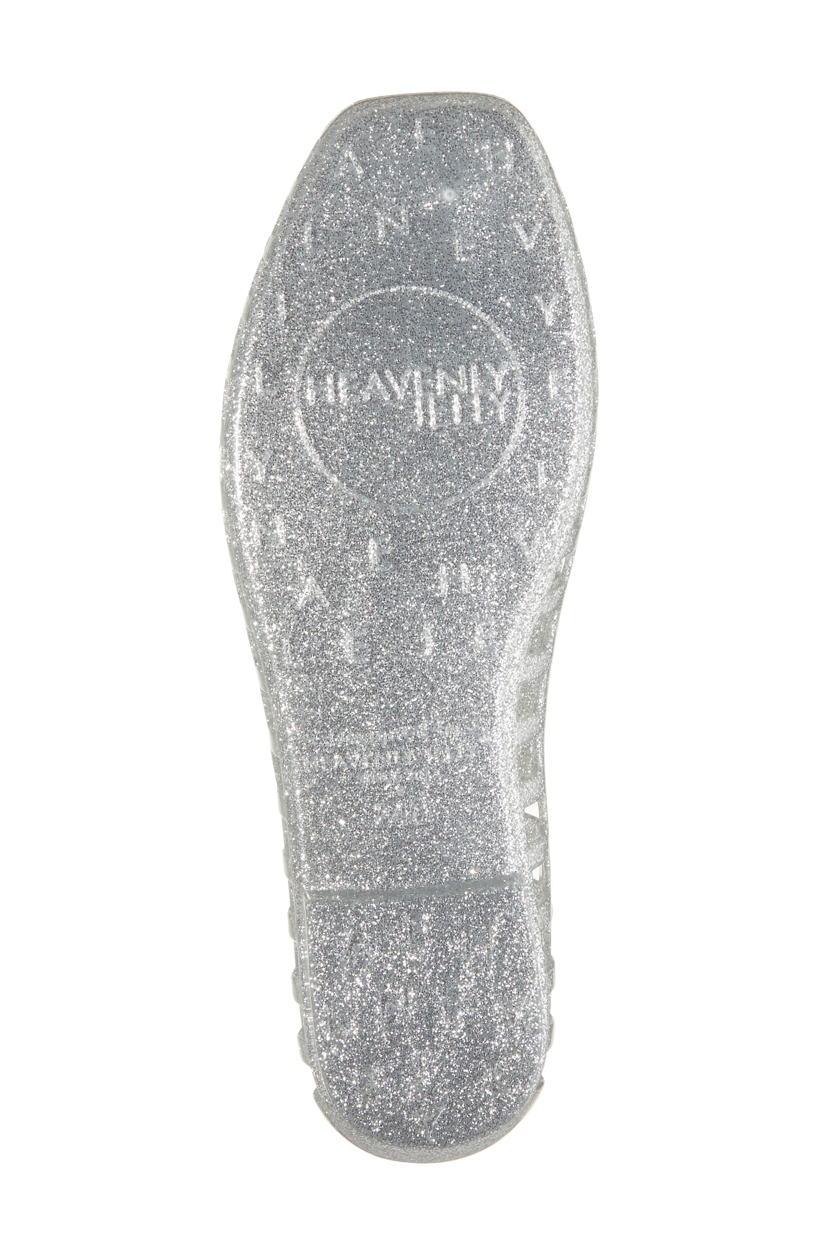 HEAVENLY JELLY Dazzla Jelly Ballet Flat, Alternate, color, Silver