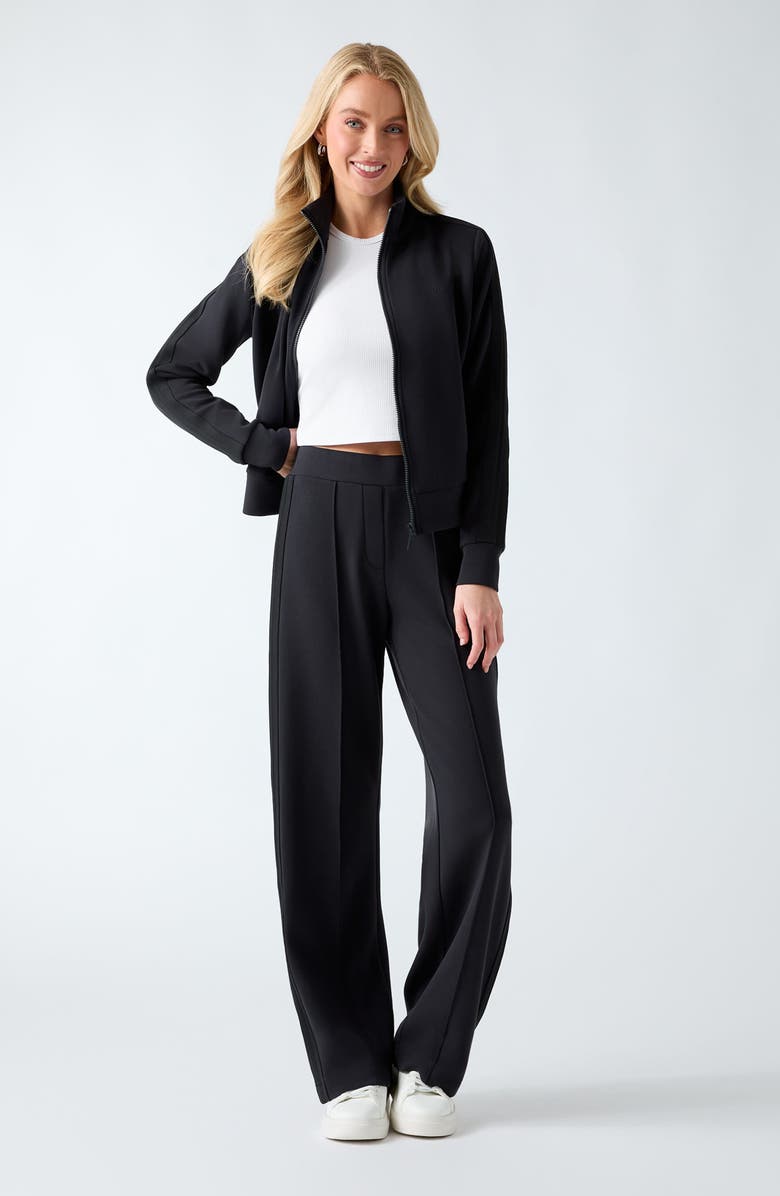 GUESS Lyra High Neck Jacket, Alternate, color, Black