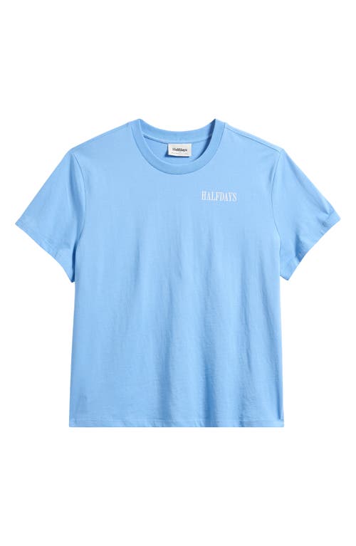 Halfdays Graphic T-shirt In Forget Me Not