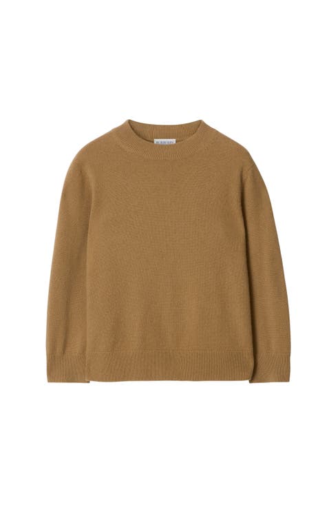 Check Patch Wool Cashmere Sweater