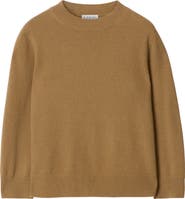 Burberry Check Patch Wool Cashmere Sweater