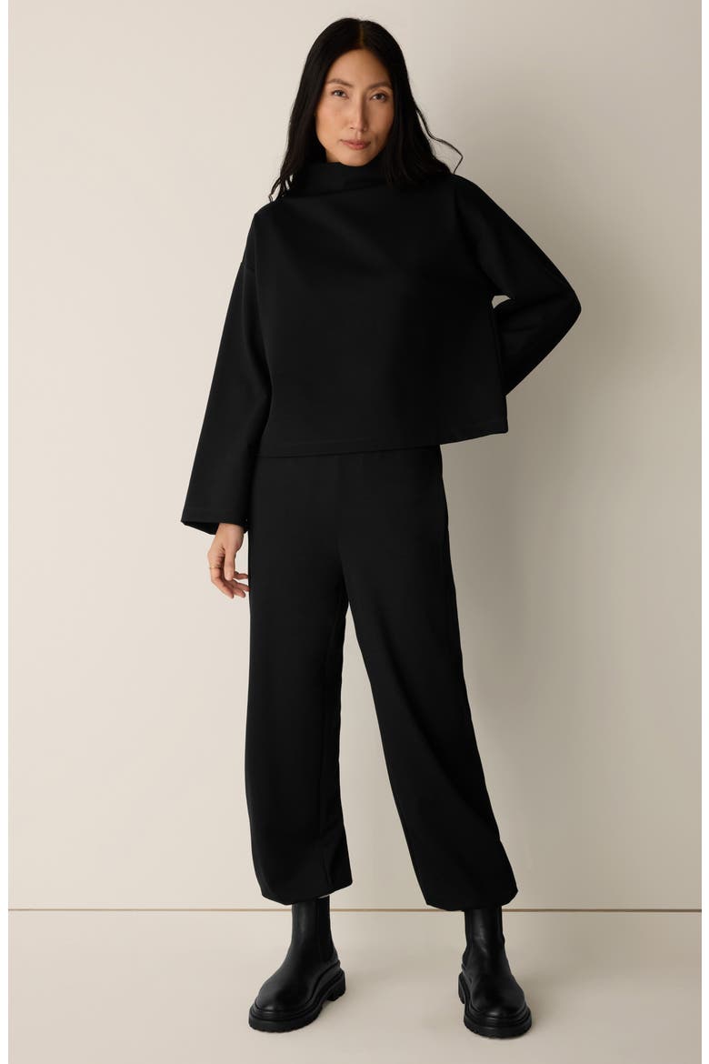 Ponte Ankle Jogger Pants, Alternate, color, BLACK