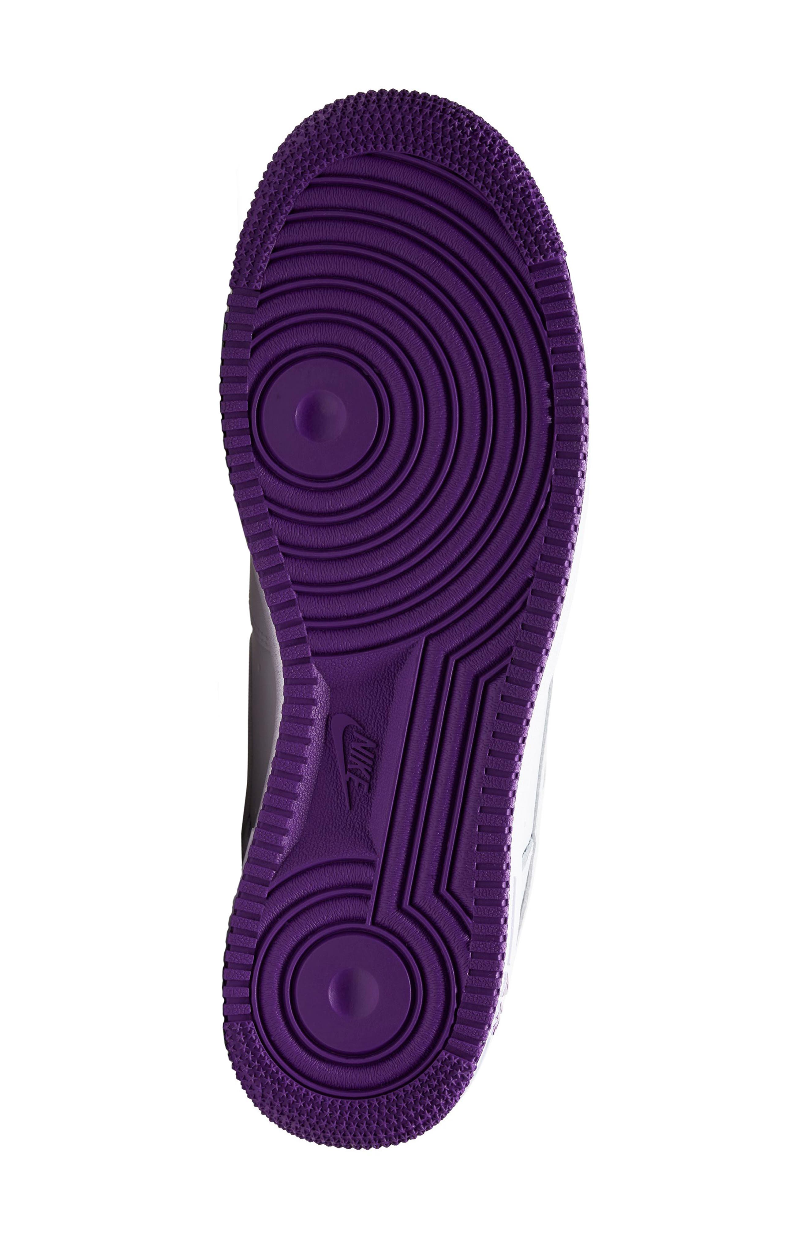 Air Force 1 '07 2 Sneaker, Alternate, color, WHITE/ WHITE/ VOLTAGE PURPLE