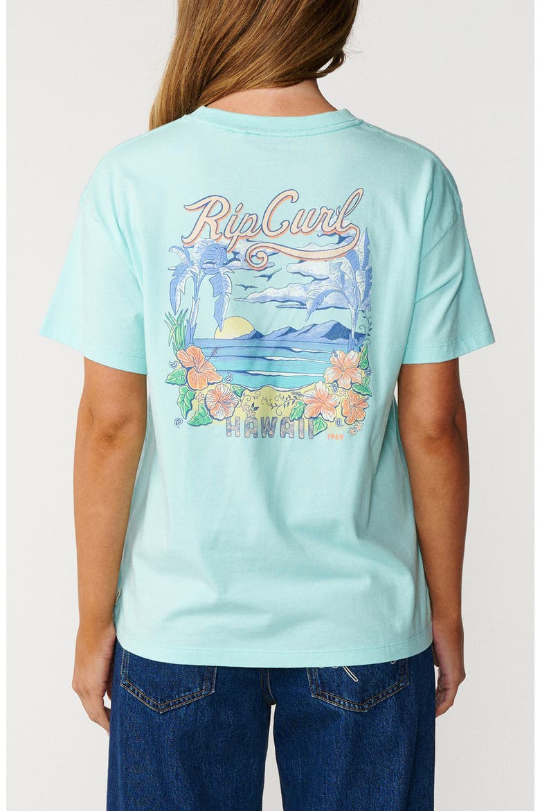 Relaxed Fit Graphic T-Shirt, Alternate, color, LIGHT SEA BLUE HAWAII