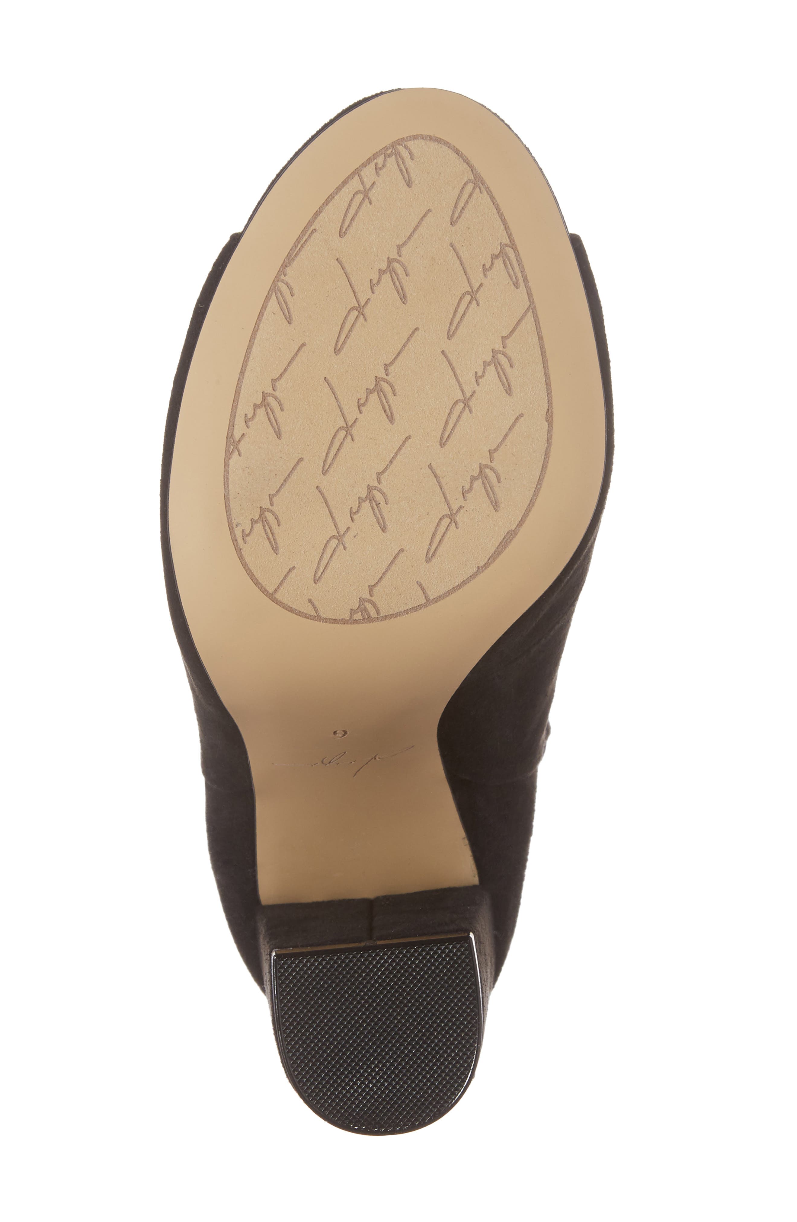 by Zendaya Netty Open Toe Bootie, Alternate, color, BLACK