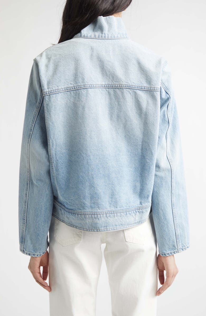 Nili Lotan Marilou Denim Jacket, Alternate, color, Alice Wash