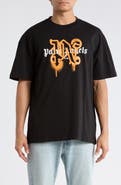 Palm Angels Logo Graphic Cotton T-Shirt