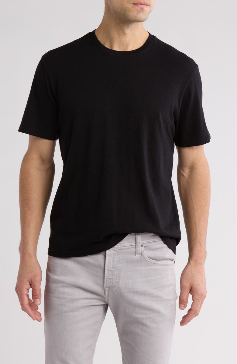 14th & Union Slub Cotton Crewneck T-Shirt, Main, color, Black