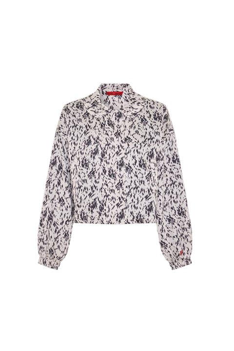 The Party Edit Satin Cropped Bomber Jacket