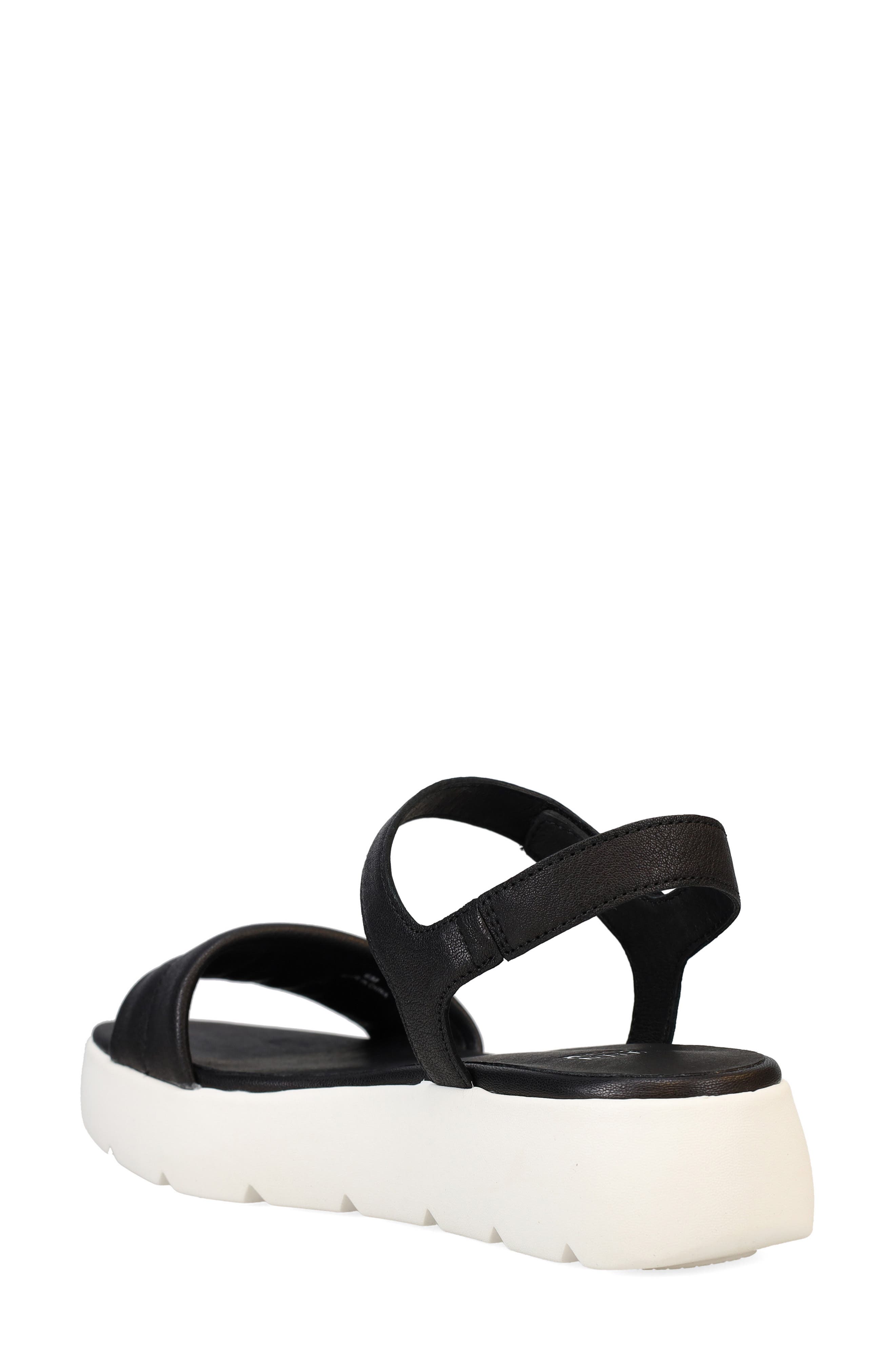 Eileen Fisher Jolie Ankle Strap Platform Sandal, Alternate, color, Black