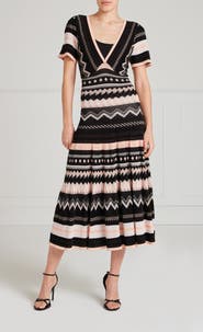 Temperley London Meryl V-Neck Knit Dress
