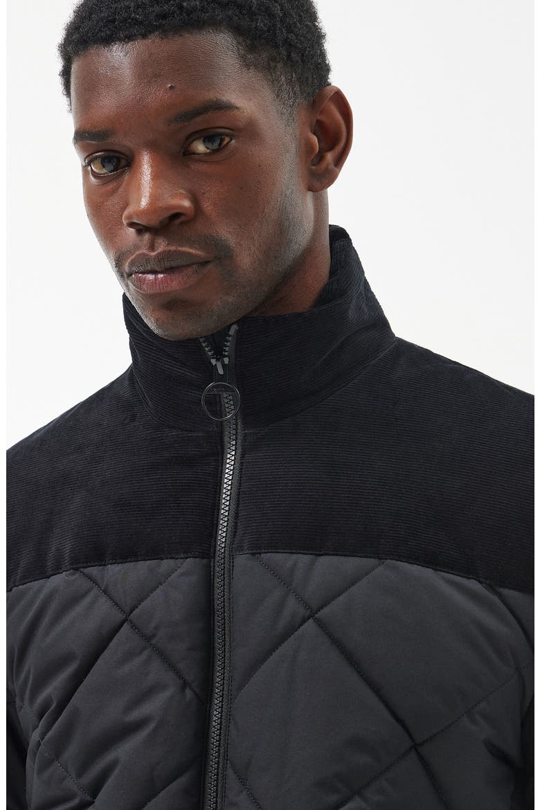 Elmwood Quilted Jacket, Alternate, color, BLACK