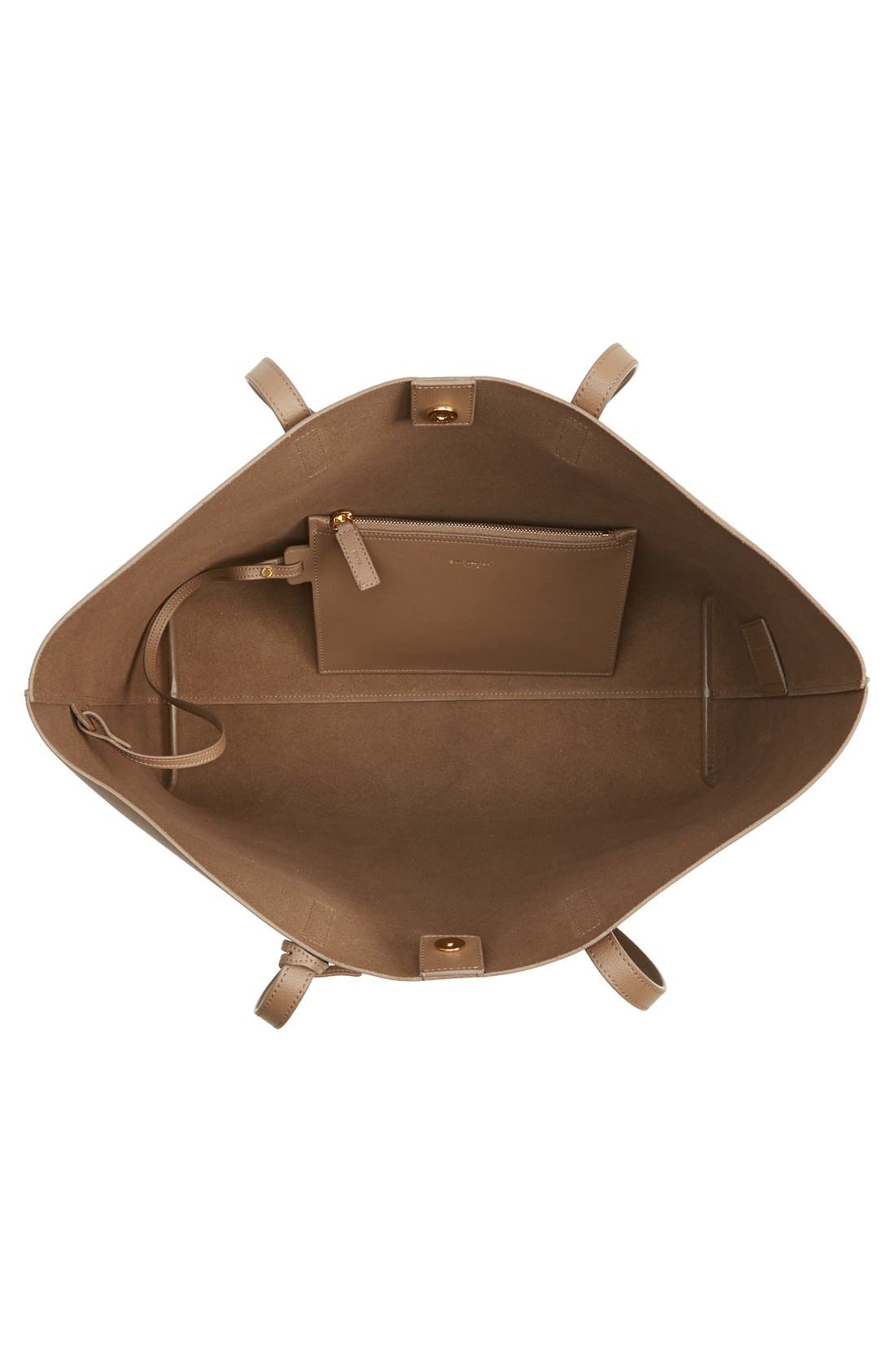 Shopping Leather Tote, Alternate, color, TAUPE