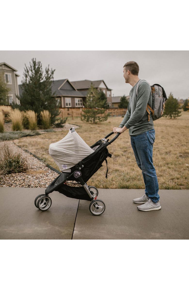 Parker Baby Co. Multi-Use Cover, Alternate, color, Gray/White Stripes