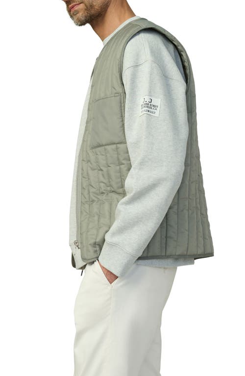 Joe's Rory Water Resistant Quilted Vest In Dried Sage