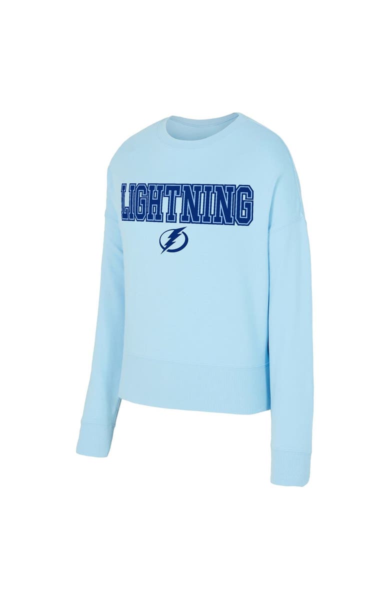 CONCEPTS SPORT Women's Concepts Sport Light Blue Tampa Bay Lightning Tonal Pullover Sweatshirt, Alternate, color, Light Blue
