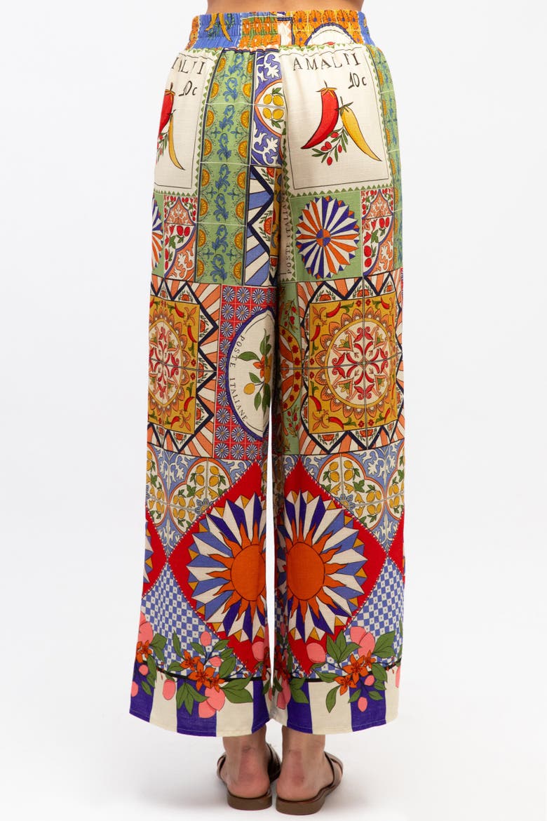 Amalfi Mosaic Pants, Alternate, color, Blue