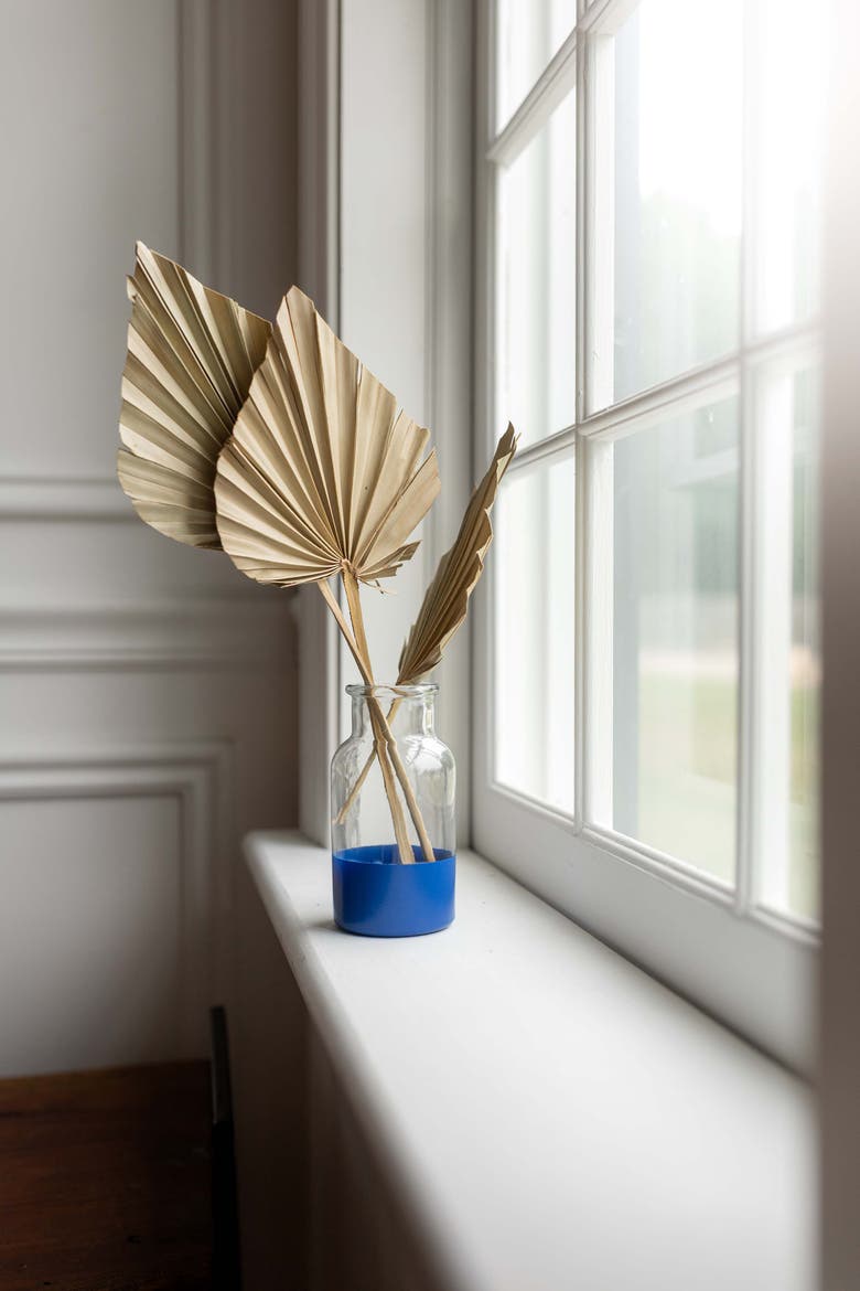 Maxwell Glass Blue Filled Vase, Alternate, color, Blue