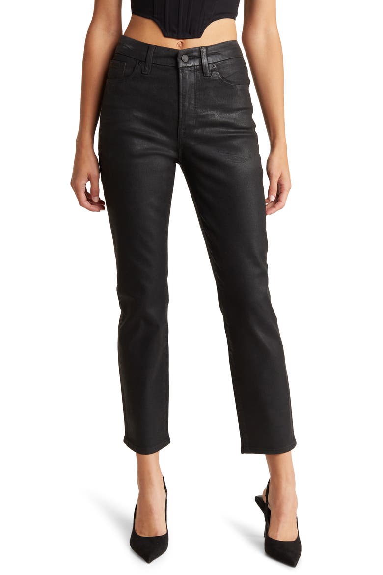 Good Classic Straight Leg Jeans, Main, color, BLACK001