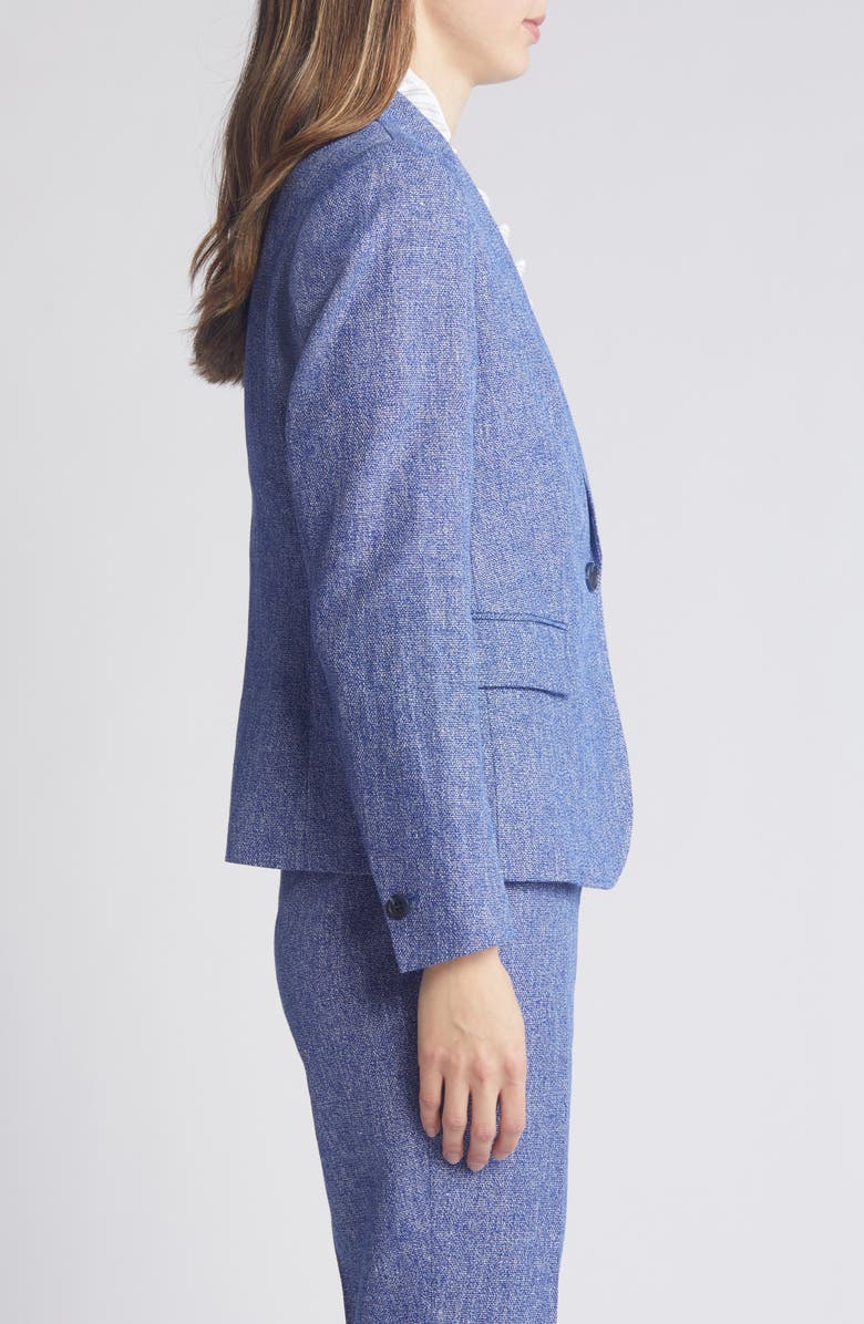 Anne Klein Crossdye Cotton & Linen Jacket, Alternate, color, 