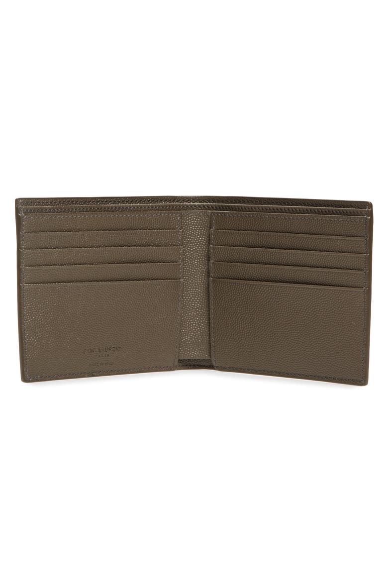 Pebble Grain Leather Wallet, Alternate, color, BROWN