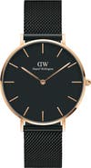 Daniel Wellington Petite Ashfield Mesh Strap Watch, 36mm