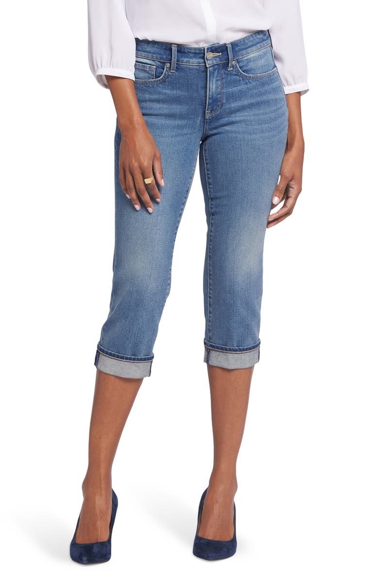 NYDJ Marilyn Crop Straight Leg Jeans, Main, color,