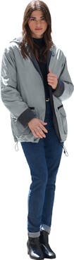 Roaman's Plus Size Hooded Nylon Jacket