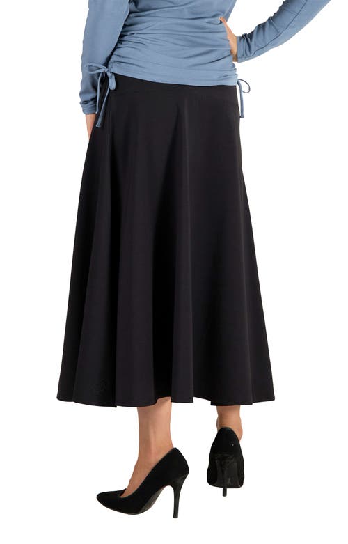 Uv Skinz A-line Upf Midi Skirt In Black
