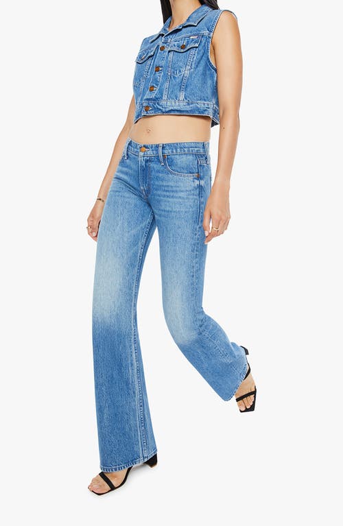 Mother Snacks! The Chiclet Denim Crop Vest In Blue