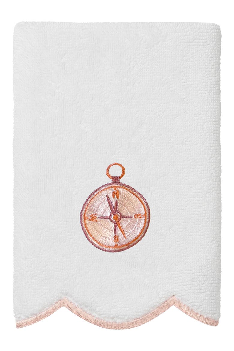 Sea Joy Scallop 6-Piece Embellished Towel Set, Alternate, color, WHITE/ PINK