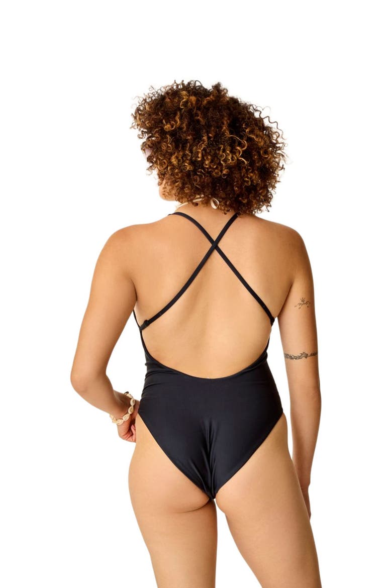 Serenity Compression One Piece, Alternate, color, Black