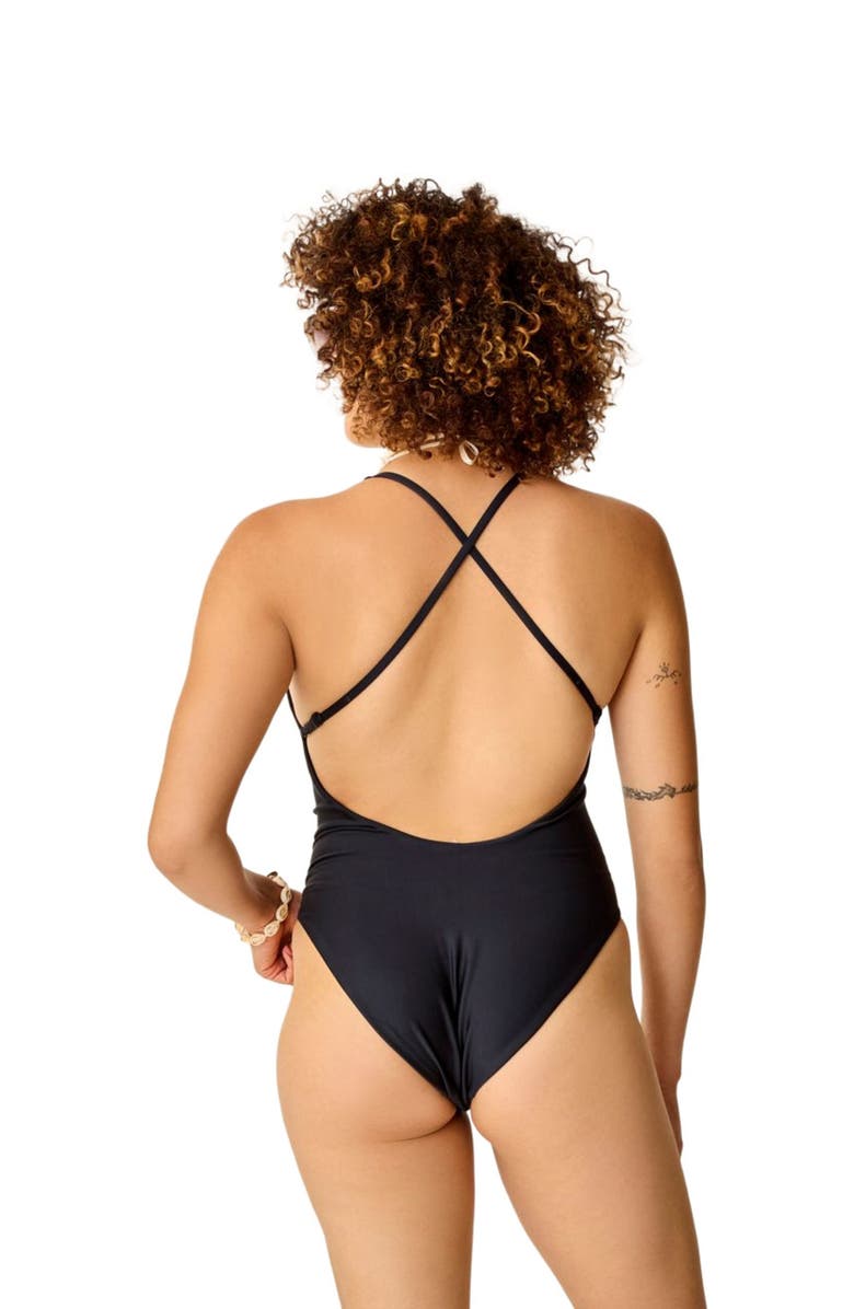 Carve Designs Serenity Compression One Piece, Alternate, color, Black