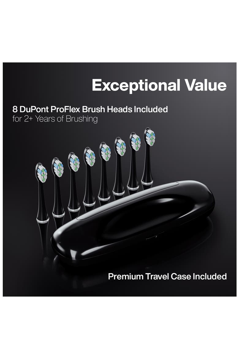 Elite Rechargeable Ultra-Whitening Power Electric Toothbrush, Alternate, color, BLACK