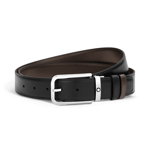 Meisterstück Leather 35mm Rectangular Buckle Reversible Belt