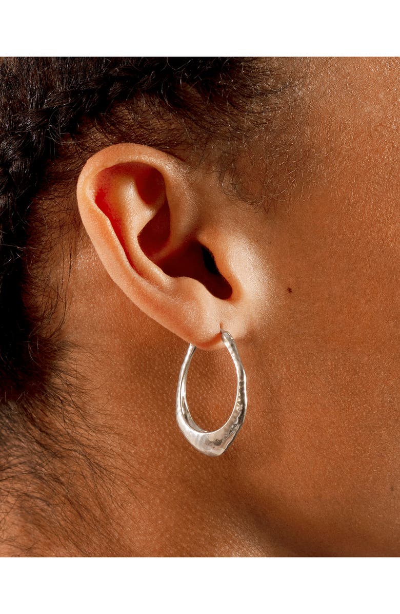 Monica Vinader Deia Medium Hoop Earrings, Alternate, color, Sterling Silver