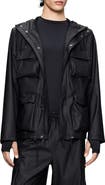 Rains Waterproof Cargo Hooded Rain Jacket