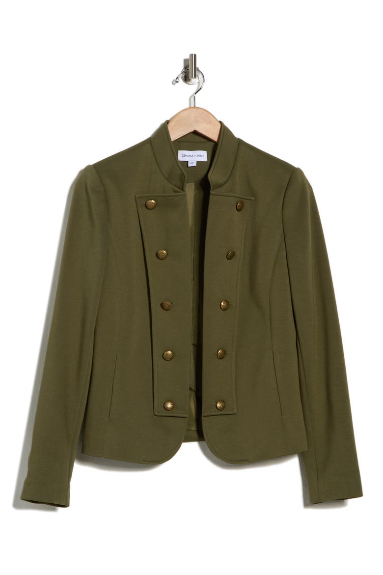 Military Band Jacket, Alternate, color, OLIVE