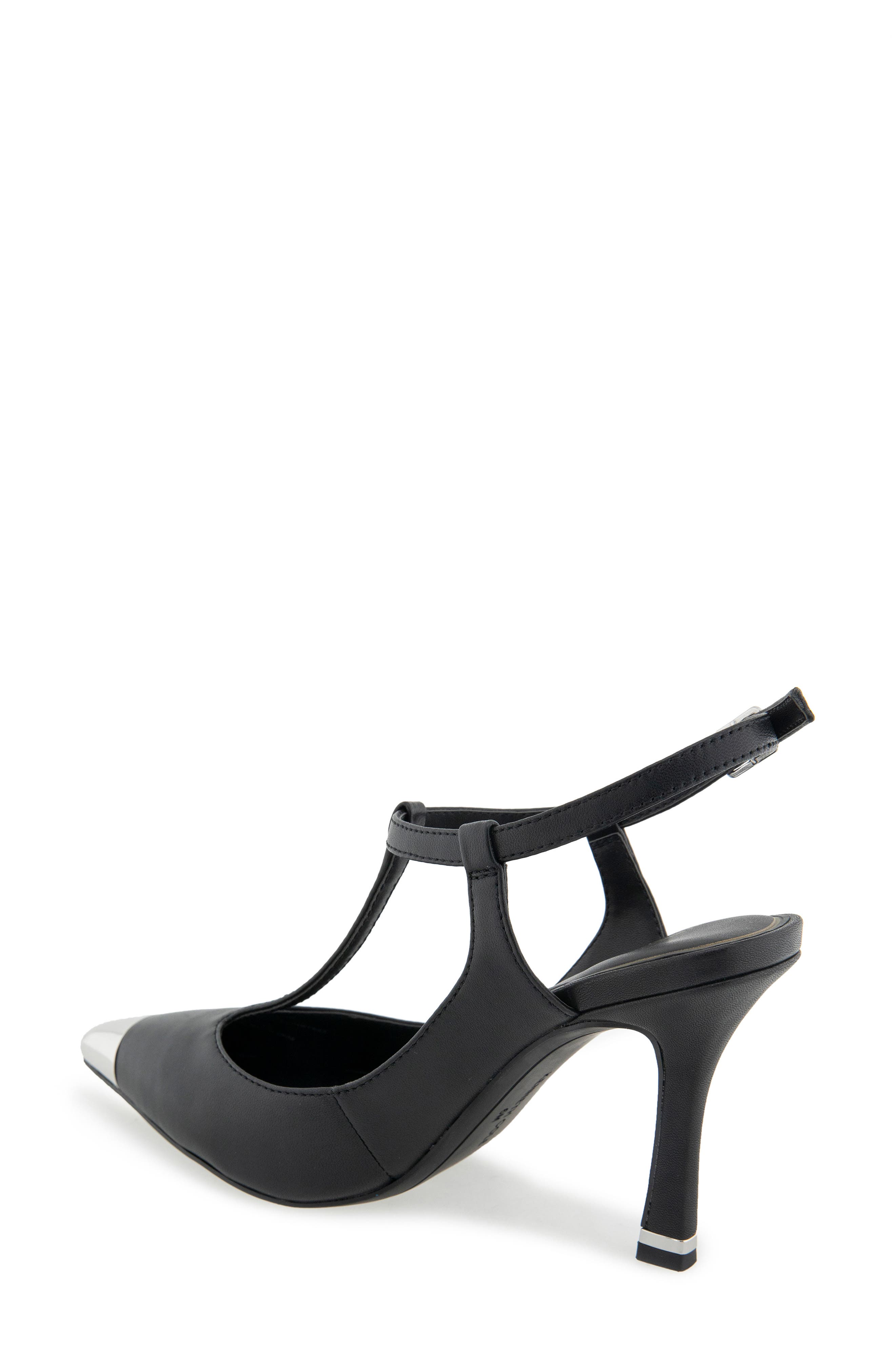 Kenneth Cole Romi T-Strap Pump, Alternate, color, Black Leather