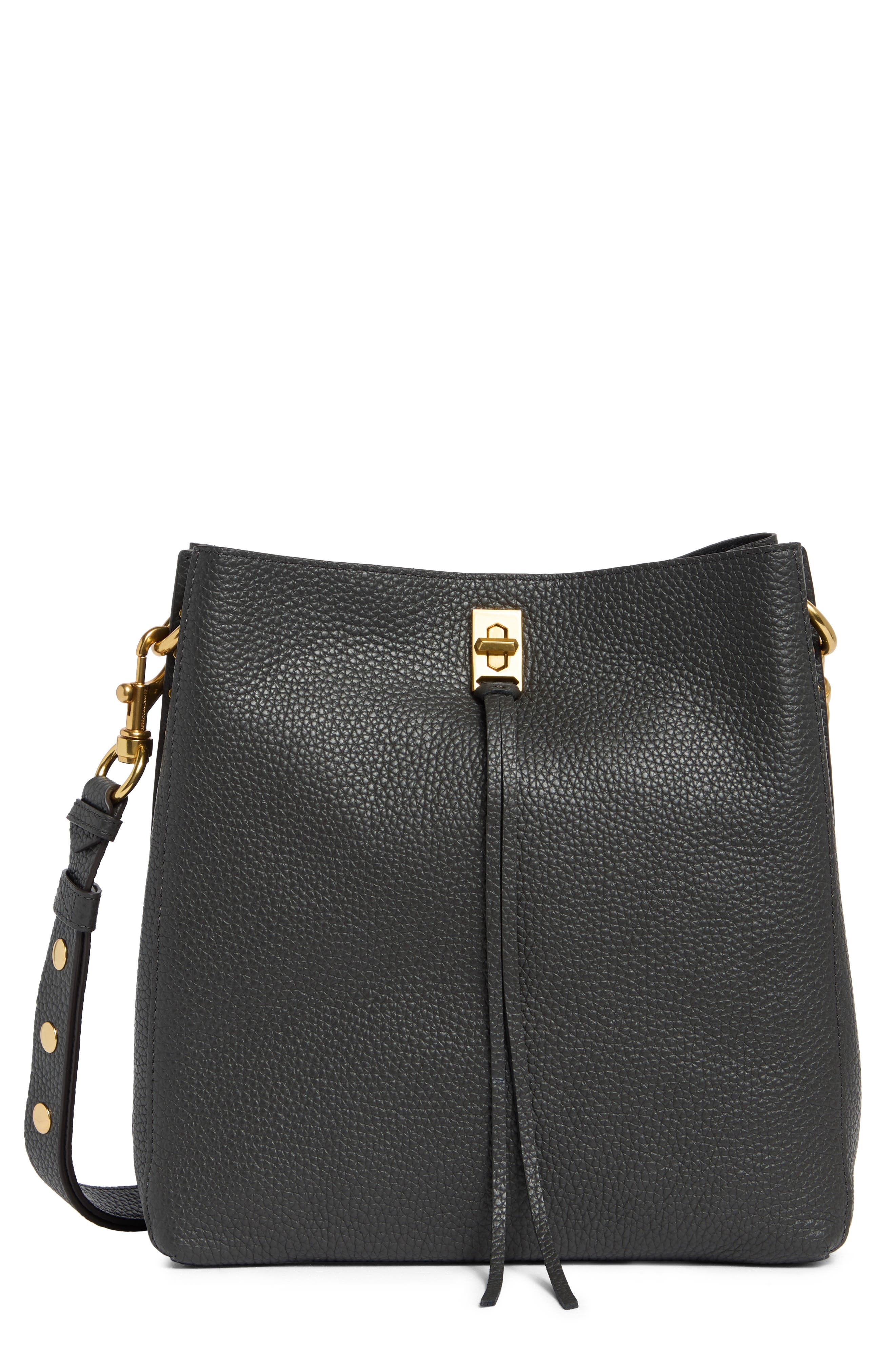 Rebecca Minkoff Darren Pebbled Leather Shoulder Bag, Main, color, 